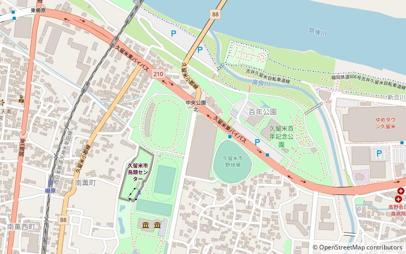 kurume arena location map