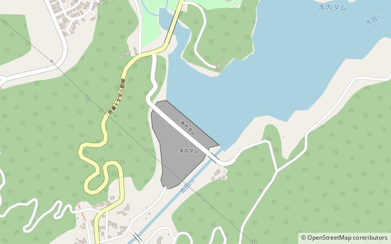 Terauchi Dam location map