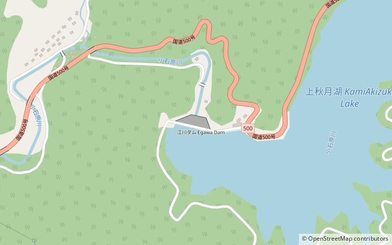 Egawa Dam location map