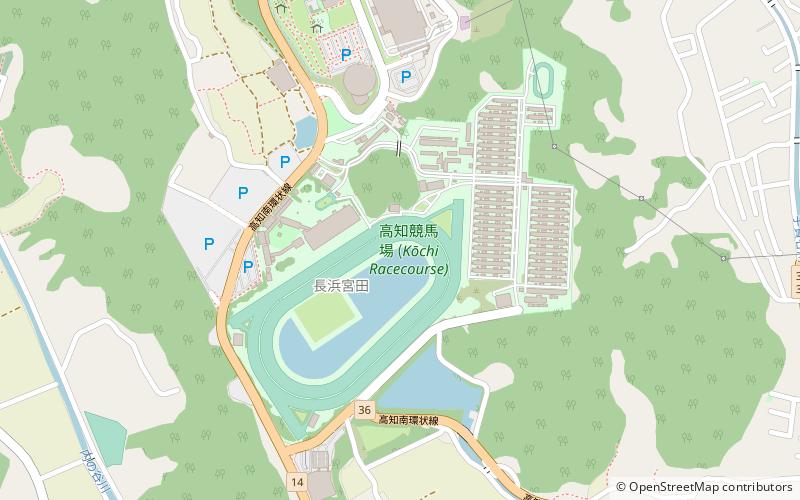 Kochi Racecourse location map