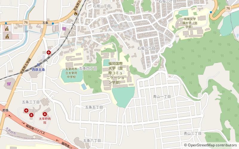 Fukuoka International University location map