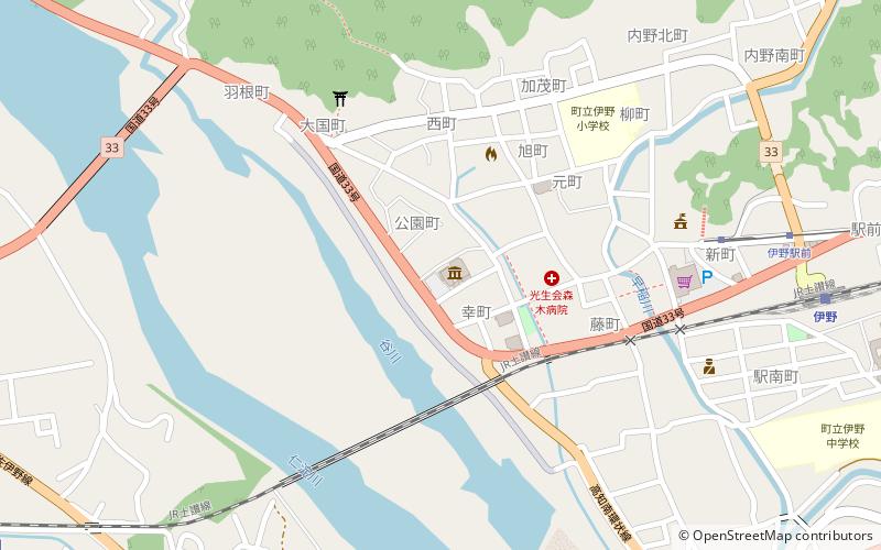 Ino Paper Museum location map