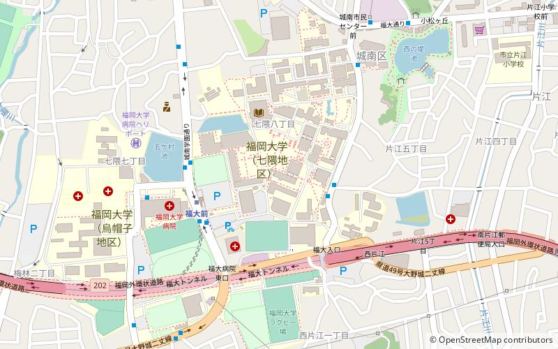 Fukuoka University location map