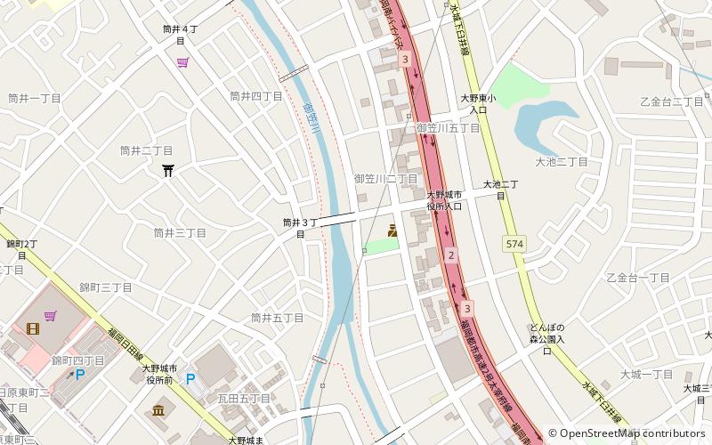 Ōnojō location map