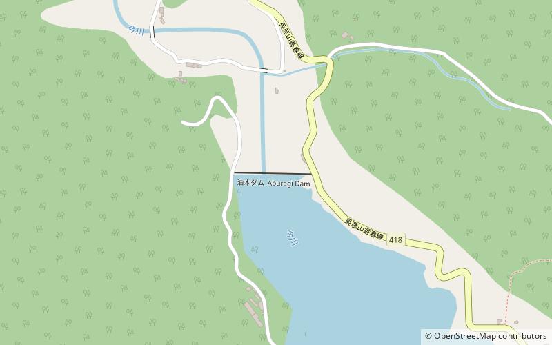 Aburagi Dam location map