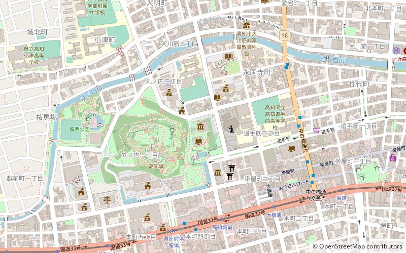 Kōchi Literary Museum location map