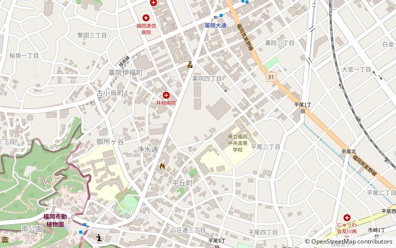 Fukuoka Kyuden Kinen Gymnasium location map