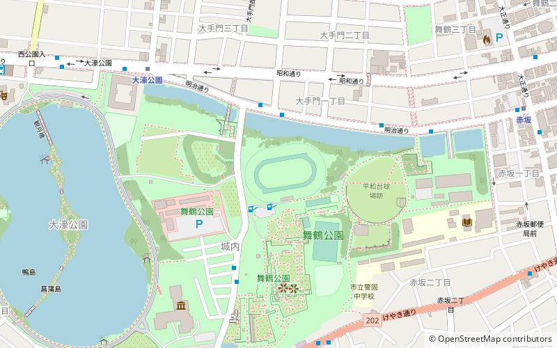 Heiwadai Athletic Stadium location map