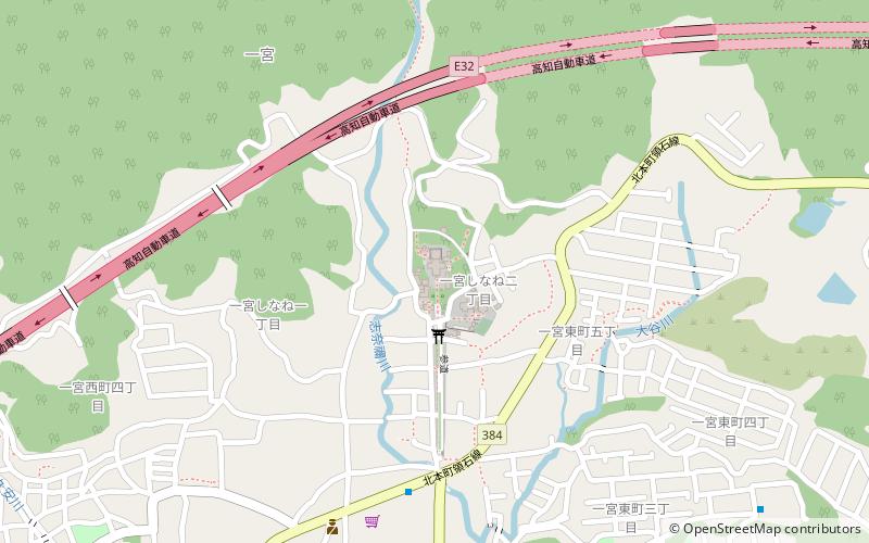 Tosa jinja location map