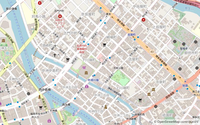 Hakata-za location map