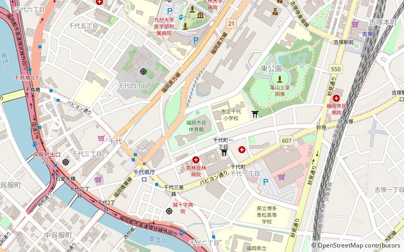 Fukuoka Citizens Gymnasium location map