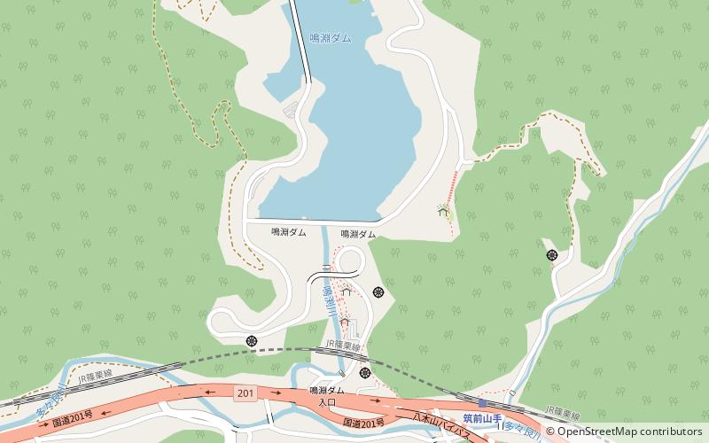 Narufuchi Dam location map