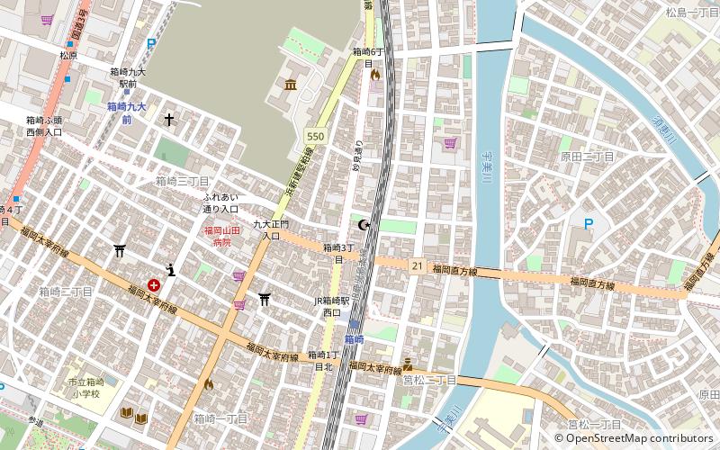 Fukuoka Mosque location map