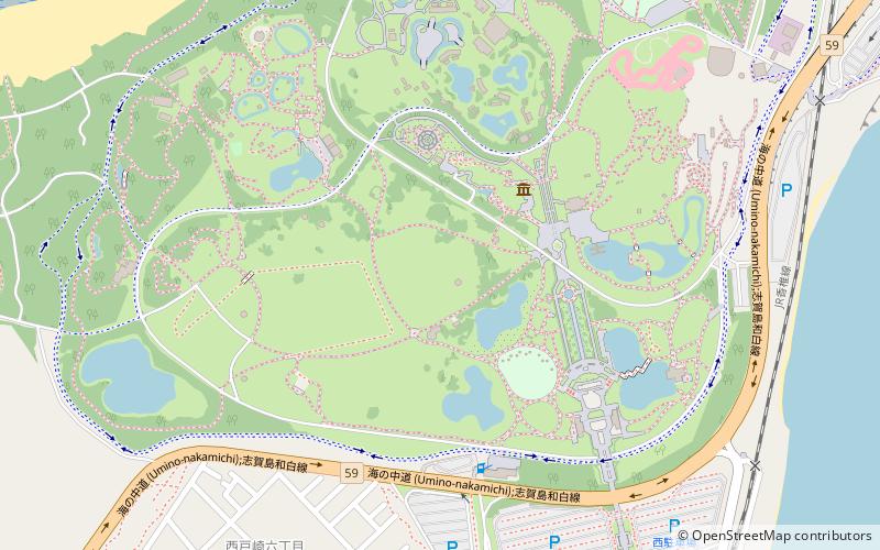 Uminonakamichi Seaside Park location map