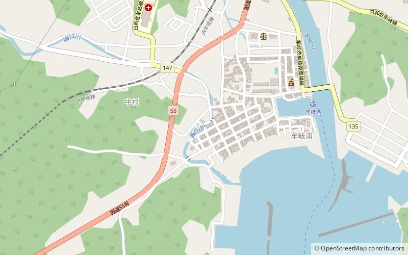 Mugi location map