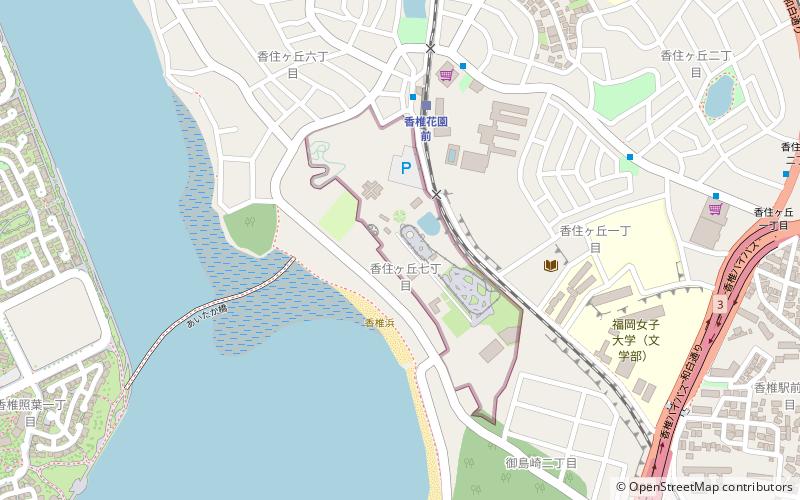 kashi kaen theme park fukuoka location map