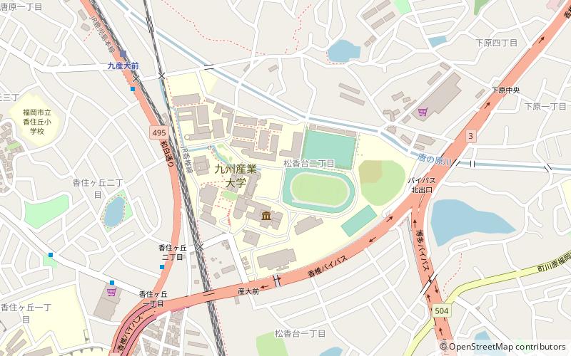 Kyushu Sangyo University location map