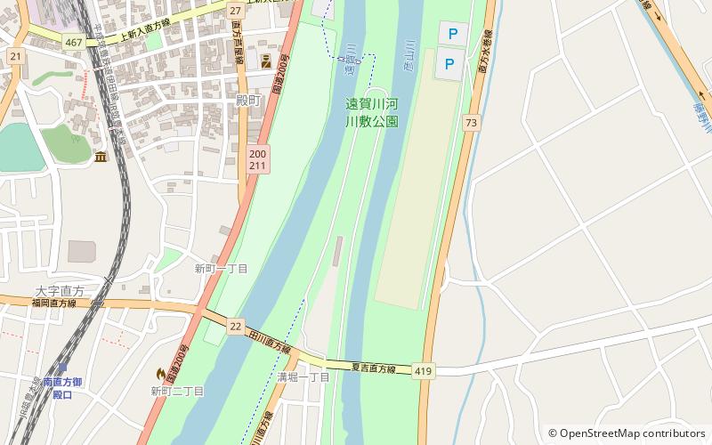 Nōgata meteorite location map