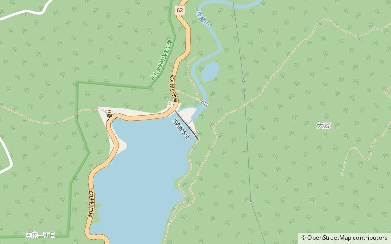 Kawachi Dam location map