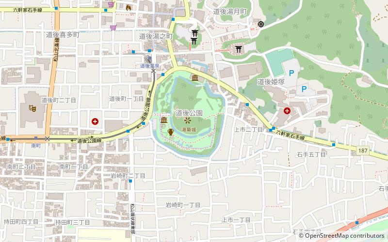 Yuzuki Castle location map