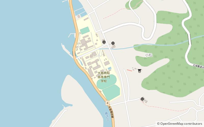 Oshima National College of Maritime Technology location map