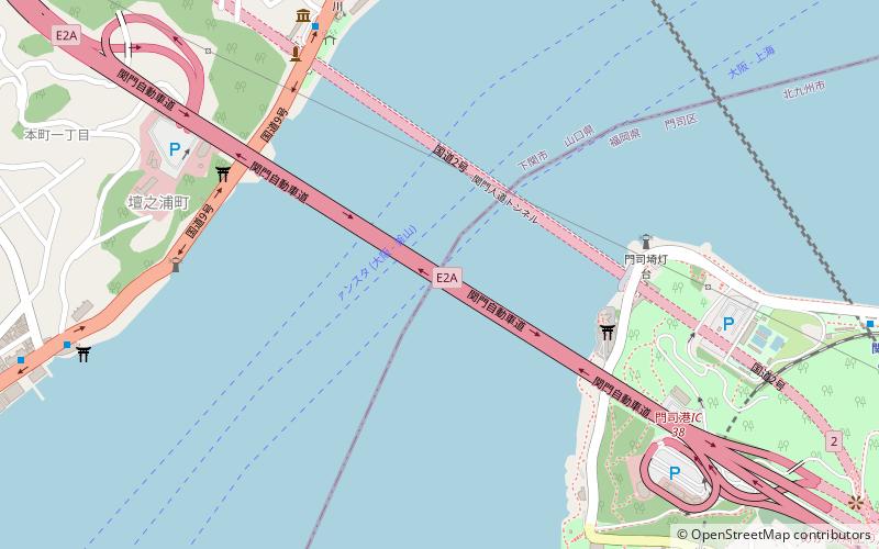Kammon-Brücke location map