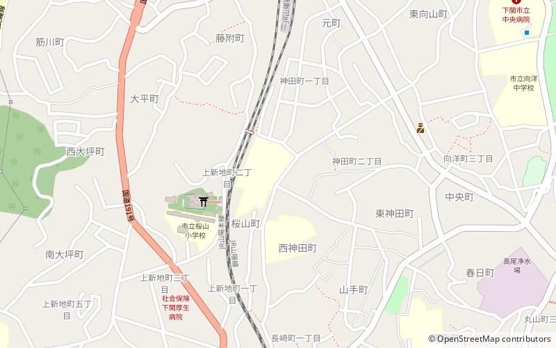 Shimonoseki Junior College location map