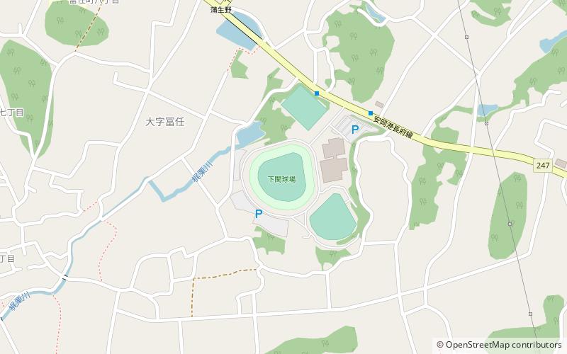 shimonoseki baseball stadium location map