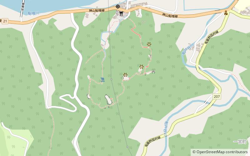 Ichinomiya Castle location map