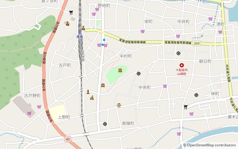 Nakamurayama Castle location map