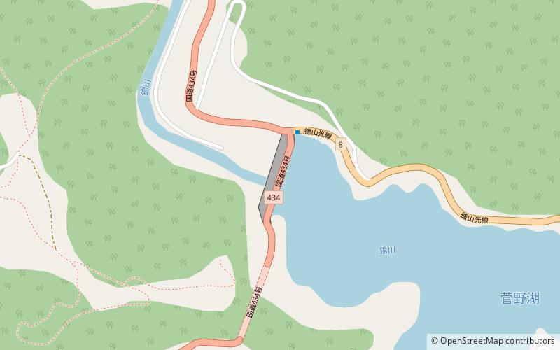 Sugano Dam location map