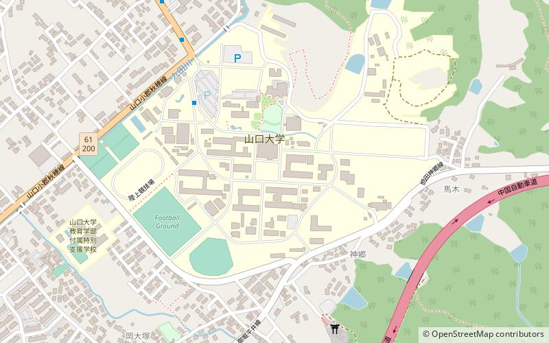 Universität Yamaguchi location map