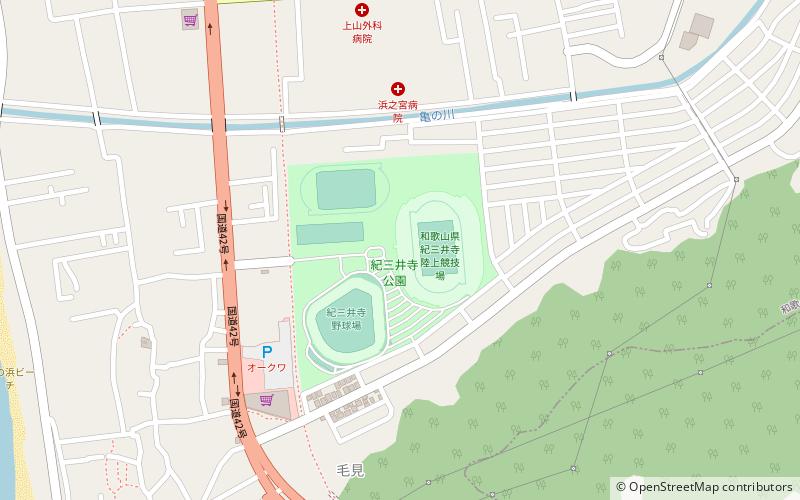 Kimiidera Athletic Stadium location map