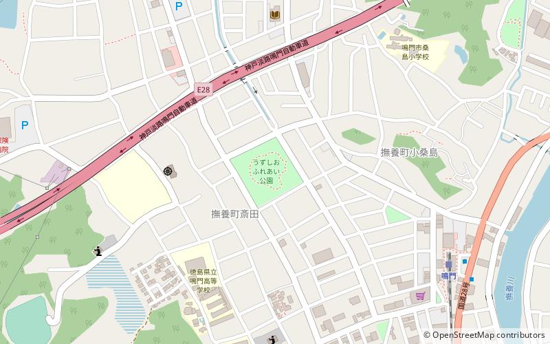 Uzushiofureai gong yuan location map