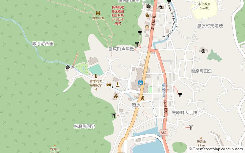 zhang qi xian li dui ma li shi min su zi liao guan tsushima location map