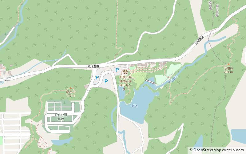 Wakayama Prefecture Botanical Park location map