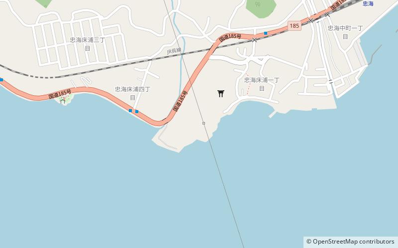 Chūshi Powerline Crossing location map