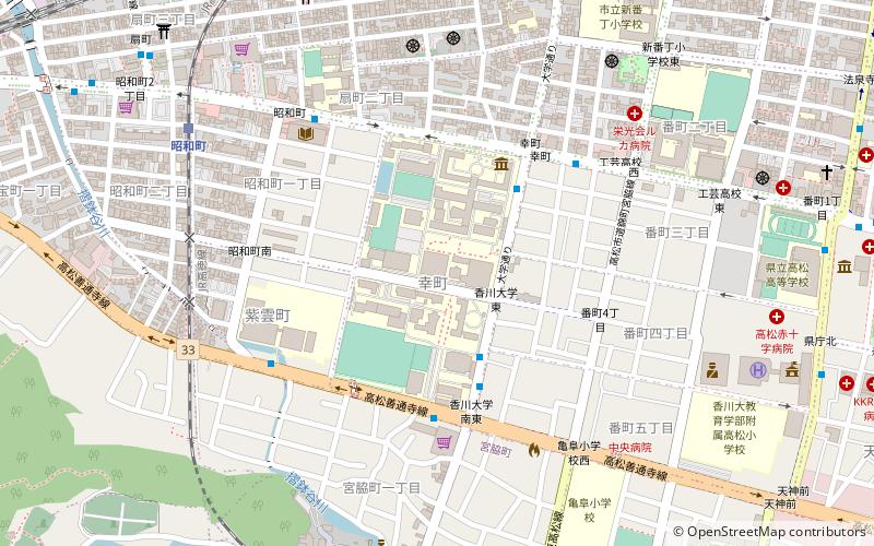 Universität Kagawa location map