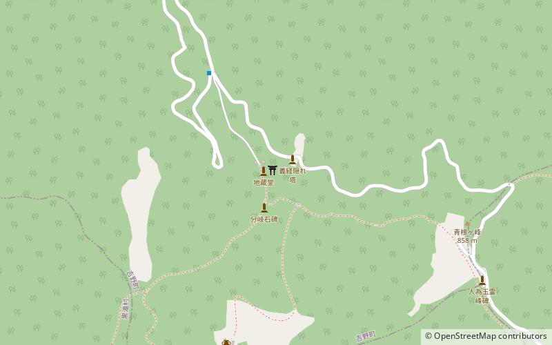 Kinpu Shrine location map