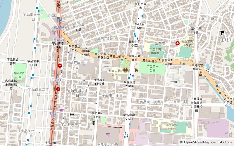 Prefectural University of Hiroshima location map