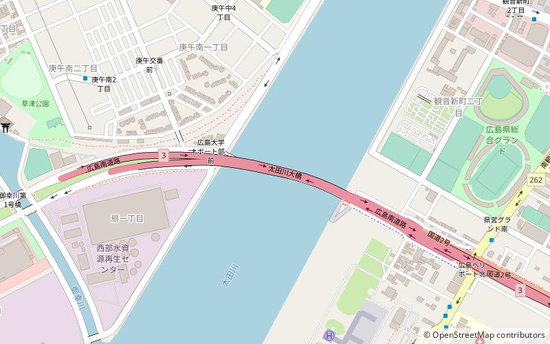 Ōta River Bridge location map