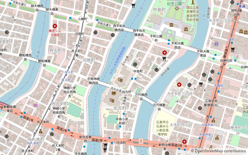 hiroshima city cultural exchange hall hiroszima location map