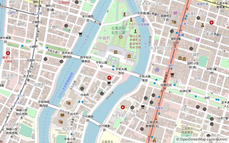 the gates of peace hiroszima location map