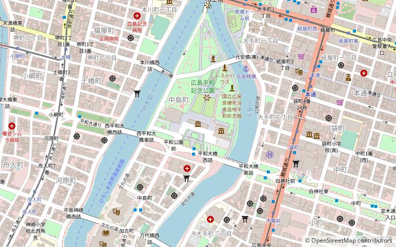human shadow etched in stone hiroshima location map