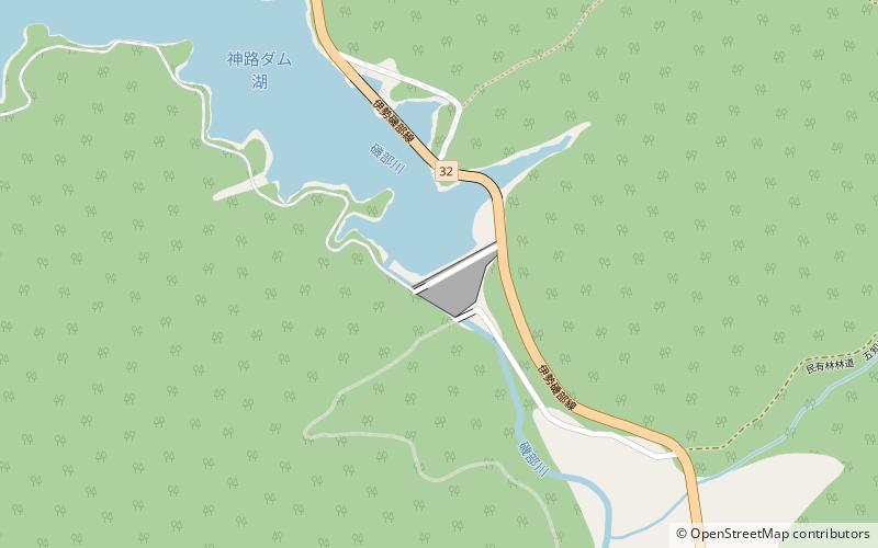 Kamiji Dam location map