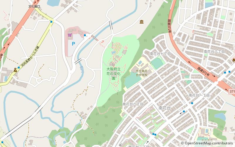 Osaka Prefectural Flowers Garden location map
