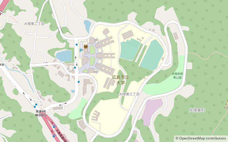 Hiroshima City University location map