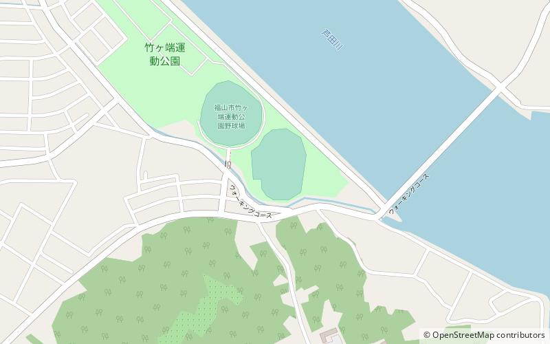 Fukuyama Takegahana Stadium location map