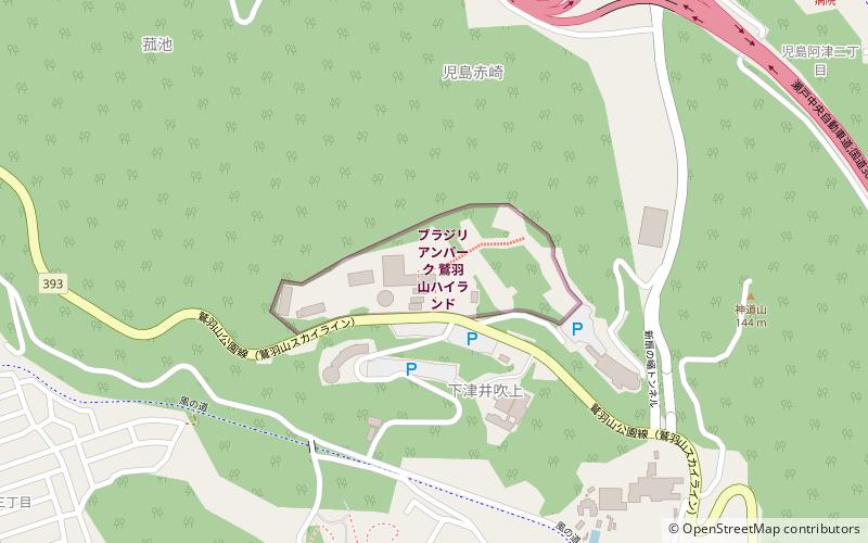 washuzan highland park kurashiki location map