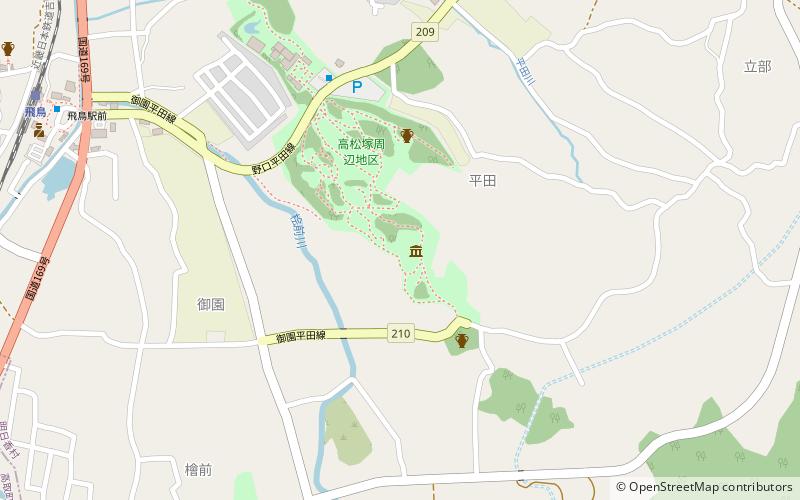 Takamatsuzuka Kofun location map